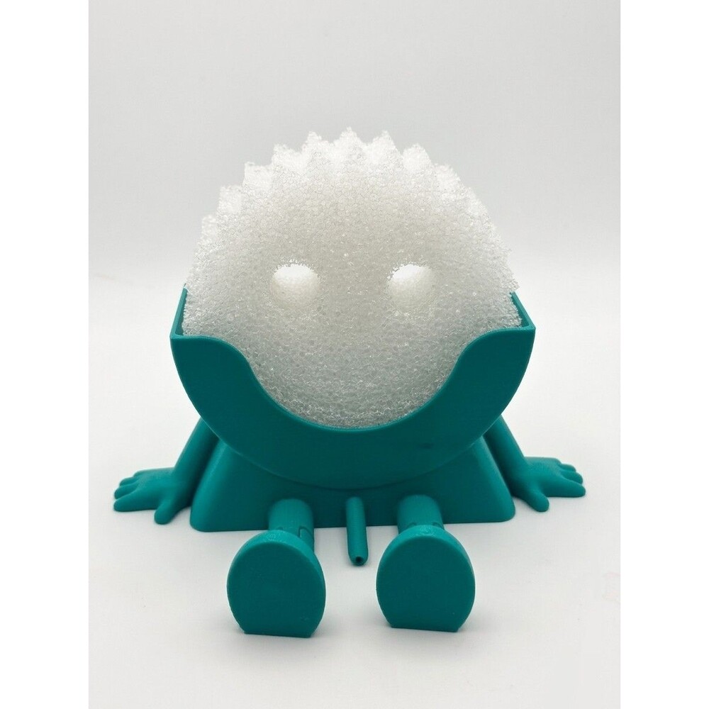 Funny Sitting Sponge Holder for Scrub Daddy 3D Printed Sink Caddy Organizer